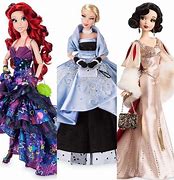 Image result for Disney Princess Clip On Dress Dolls