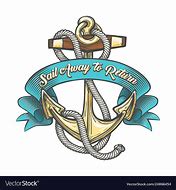 Image result for Anchor with Rope Design