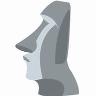 Image result for Moai Emoji Transparent