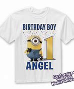 Image result for Minion Birthday Shirt