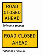 Image result for Right Lane Closed Ahead Sign