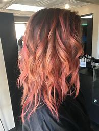 Image result for Grey with Rose Gold Balayage