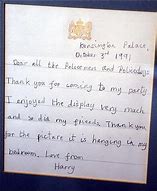Image result for Prince Harry Letter