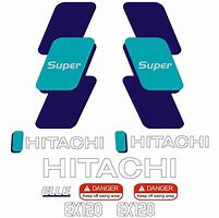 Image result for Safey Decal Hitachi EX120