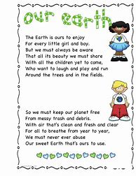Image result for Earth Day Poem Kids