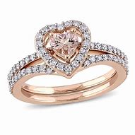 Image result for 2 Piece Rose Gold Heart Ring