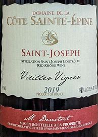 Image result for Domaine de la Cote saint Epine saint Joseph Vieilles Vignes