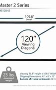 Image result for 120 Projector Screen Dimensions