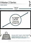 Image result for 120 Inch Screen Size