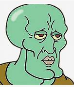 Image result for Squidward Flat Face