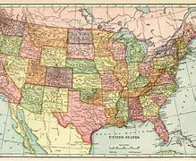 Image result for Vintage US State Maps