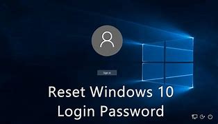 Image result for Forgot Password Reset On Windows 10