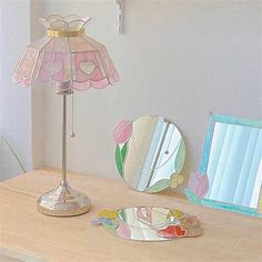 Glass Lamp and Mirror for Stylish Home Decor
