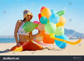 Image result for Pictorial Inj Beach with Balloons