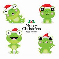 Image result for Frog with Christmas Hat