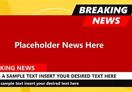 Image result for Breaking News with Anchor Blank Template