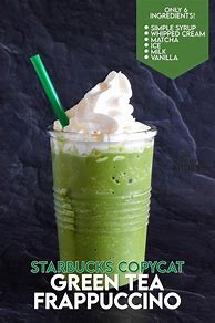 Image result for Starbucks Green Tea Frappuccino