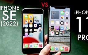 Image result for iPhone 11 Pro vs iPhone SE 2022