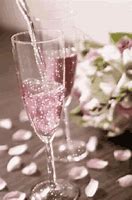 Image result for Sparkling Pink Glass Champagne