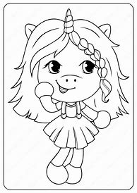 Image result for Cute Unicorn People Coloring Page