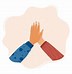 Image result for Three-Way High Five SVG