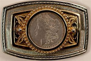 Image result for Silver Dollar Belt Buckle