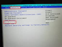 Image result for HP BIOS Mode