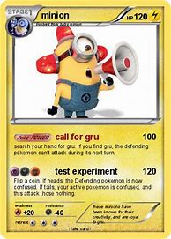 Image result for Minion Pokemon Card
