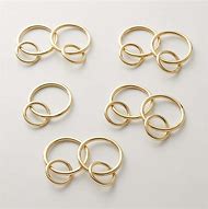 Image result for Polished Brass Curtain Rings