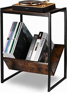 Image result for Record Player Stand with Book Storage