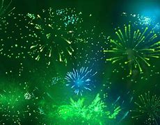 Image result for Green Fireworks Background