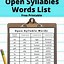 Image result for Easy Two-Syllable Words