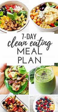 Image result for 7-Day Clean Eating Meal Recipes Plan
