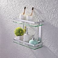 Image result for Glass Shelf for Bathroom