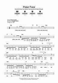 Image result for Poker Face Piano Sheet Music