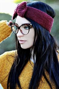 Image result for Girl Wearing Cat Eye Glasses