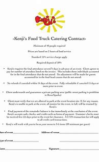 Image result for Food Contract Agreement