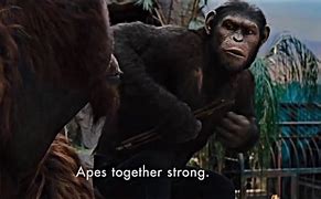 Image result for Planet of the Apes Apes Together Strong