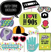Image result for 90s Party Photobooth Props