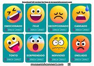 Image result for Emoji Feelings Spanish Poly Chart