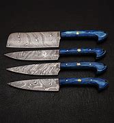 Image result for Forged Damascus Kitchen Knife Set