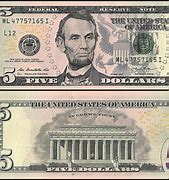 Image result for Colors On the Back of the 5 Dollar Bill
