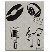 Image result for Music Case Stencil