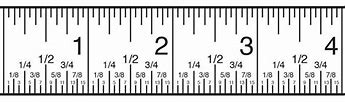 Image result for Ruler Fraction 1 Inch