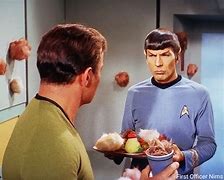 Image result for Star Trek Tribbles Spock Coffee Stain On Uniform