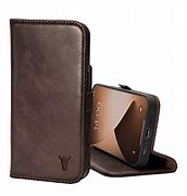 Image result for Leather iPhone 13 Case with Card Holder
