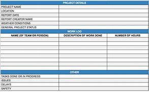 Image result for Construction Daily Log Template