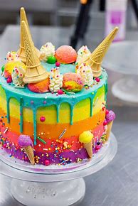 Image result for Ice Cream Cone Birthday Cake
