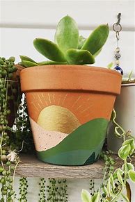 Image result for Plant Pot Painting