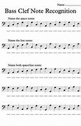 Image result for Bass Clef Note Identification